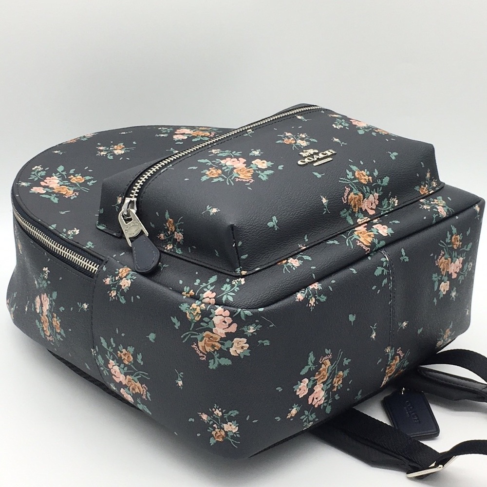 COACH MEDIUM CHARLIE BACKPACK WITH ROSE BOUQ. PRT - Picture 13 of 16